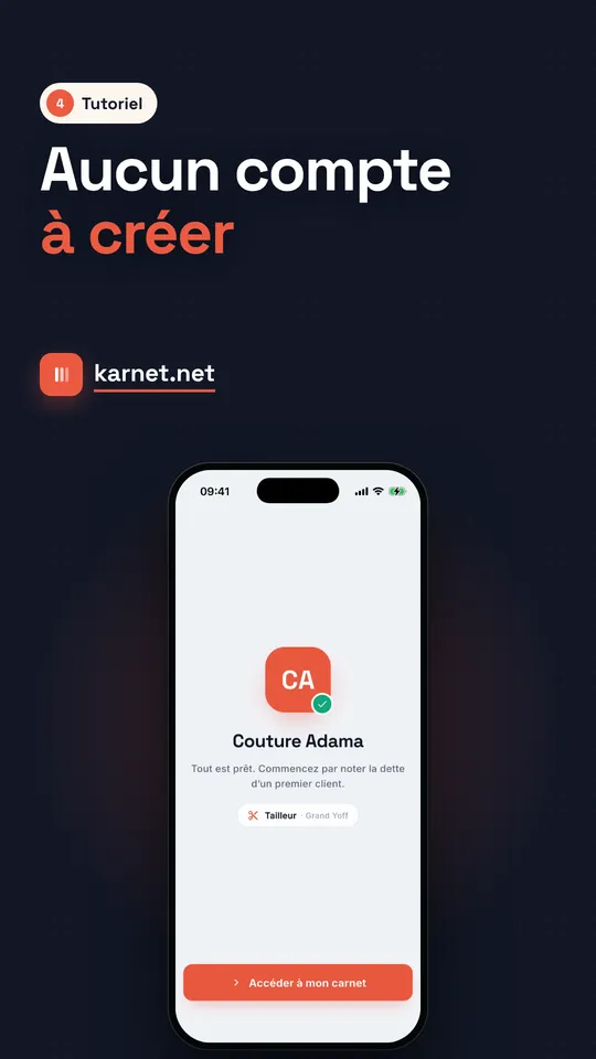 Tutoriel Karnet — Aucun compte à créer