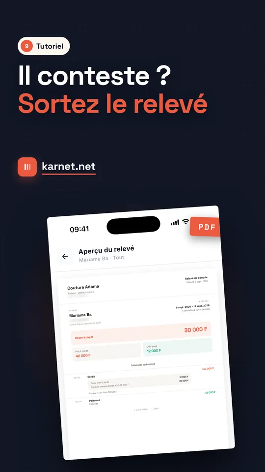 Tutoriel Karnet — Il conteste ? Sortez le relevé